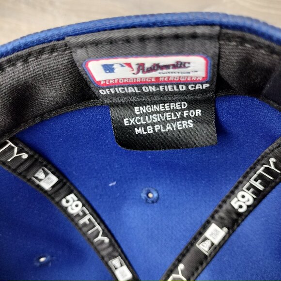 Chicago Cubs New Era 59Fifty Hat Cubbie Bear Logo Fitted Size 7 3/4 Baseball Cap - Picture 9 of 12